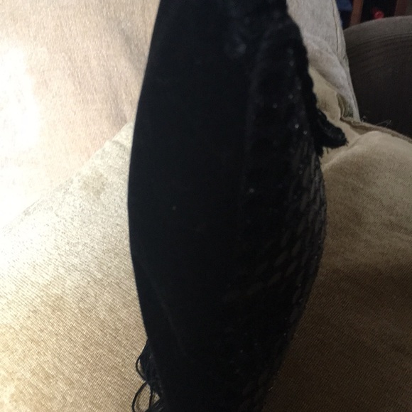 Sequin Evening Bag with Fringe - Picture 11 of 12